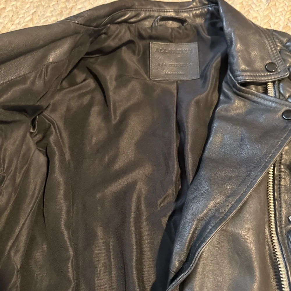 All Saints Conroy Leather Jacket XS /2 Brand new - Picture 12 of 13